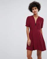 Thumbnail for your product : ASOS Mini Tea Dress With Zip Detail