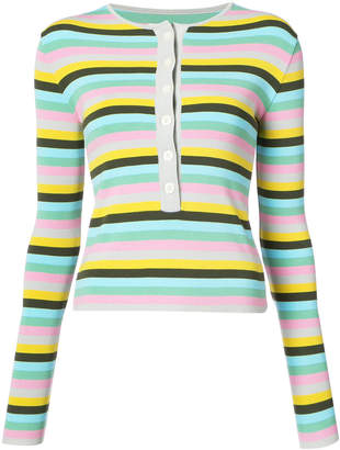 Natasha Zinko horizontal stripe sweater