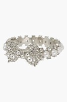 Thumbnail for your product : Betsey Johnson 'Pretty Punk Pearl' Hinged Bangle