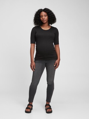 Gap Maternity True Waistband Full Panel Skinny Jeans with Washwell™