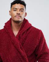 Thumbnail for your product : ASOS Borg Hooded Robe