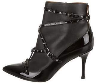 Valentino Leather Rockstud Ankle Boots