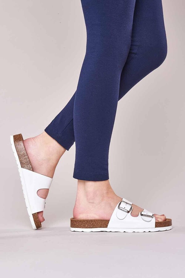 Moshulu 'Danube' Leather Cork Footbed Sandals ShopStyle