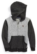 Thumbnail for your product : Lucky Brand 'Hashtag' Colorblock Zip Hoodie (Big Boys)