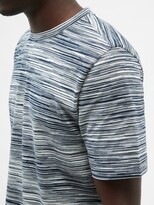 Thumbnail for your product : Missoni Space-dyed Stripe Cotton-jersey T-shirt - Navy Multi