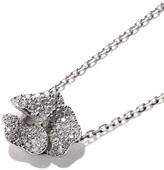 Thumbnail for your product : As 29 18kt white gold Roselia Flower medium diamond necklace