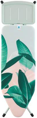 Brabantia Wide Ironing Board with Steam Unit Iron Rest - Tropical Leaves Design