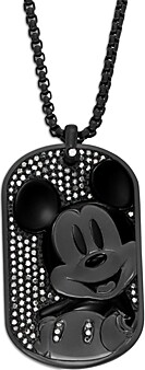 Disney x Fossil Special Edition Black Stainless Steel Dog Tag