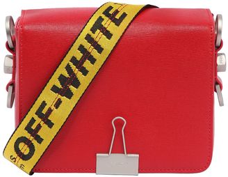 Off-White Off White Binder Clip Leather Shoulder Bag