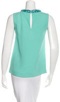 Thumbnail for your product : Miu Miu Sequin-Embellished Sleeveless Top