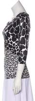 Thumbnail for your product : Gucci Bateau Neck Animal Print Top