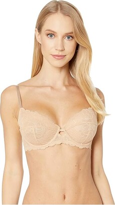 Calvin Klein Underwear Seductive Comfort w/ Lace Full Coverage Unlined  (Bare) Women's Bra - ShopStyle