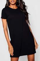 Thumbnail for your product : boohoo Cap Sleeve Wrap Over Shift Dress