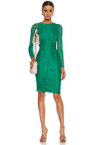 Thumbnail for your product : Nina Ricci Rouched Lace Midi Viscose-Blend Dress in Cypres