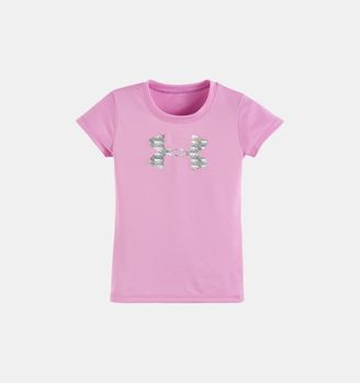 Under Armour Girls' Toddler UA Holographic Big Logo T-Shirt