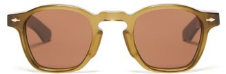 Jacques Marie Mage Zephirin Square Acetate Sunglasses - Khaki