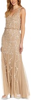 Thumbnail for your product : Adrianna Papell Embellished Cowl-Back Gown