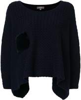 Thumbnail for your product : N.Peal cashmere cropped poncho