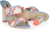 Thumbnail for your product : Webster Sophia Skye cloud-appliquéd patent-leather mules