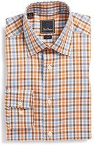 Thumbnail for your product : David Donahue Trim Fit Gingham Dress Shirt