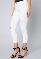 Thumbnail for your product : Bebe Ripped Heartbreaker Jeans