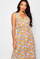 Thumbnail for your product : boohoo Print Wrap Front Maxi Dress