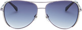 Thumbnail for your product : MICHAEL Michael Kors Sadie Aviator with Crystals