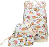 Thumbnail for your product : Tibes Canvas Cute Backpack Student Laptop Backpack for Teenager Yellow