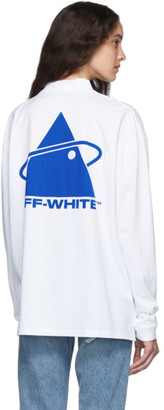 Off-White White Triangle Planet Over Mock T-Shirt