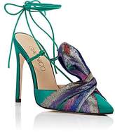 Thumbnail for your product : GIANNICO Women's Bow-Embellished Satin Pumps - Green