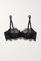 Thumbnail for your product : I.D. Sarrieri La Nights Chantilly Lace And Stretch-tulle Underwired Balconette Bra