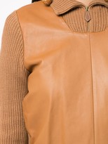 Thumbnail for your product : Hermes Pre-Owned Panelled Knitted Top