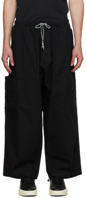 black ripstop cargo pants