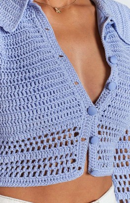 Bb Exclusive Ingrid Crochet Top Baby Blue