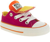 Thumbnail for your product : Converse Kids Pink All Star Double Tongue Girls Toddler