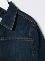 Thumbnail for your product : Moschino Kids logo embroidered denim jacket