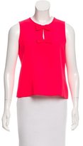 Thumbnail for your product : Kate Spade Bow-Accented Cutout Top