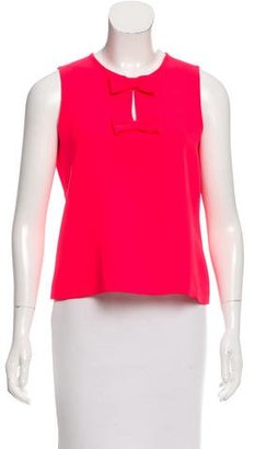 Kate Spade Bow-Accented Cutout Top