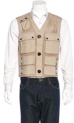 Belstaff Carnforth Leather-Trimmed Vest w/ Tags
