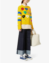 Thumbnail for your product : Benetton Heart intarsia knitted jumper