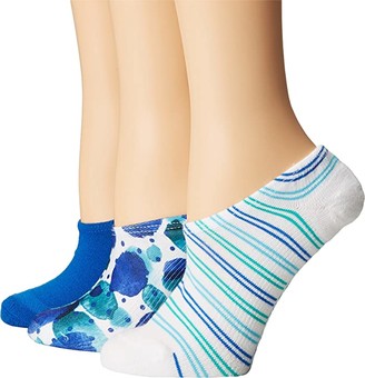 Converse Chucks Painterly Dots 3-Pair Pack (Multi/Soar) Women's No Show Socks Shoes