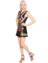 Thumbnail for your product : Peter Pilotto Embroidered Cotton Denim Dress