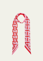 Thumbnail for your product : Burberry TB Monogram Icon Stripe Skinny Scarf