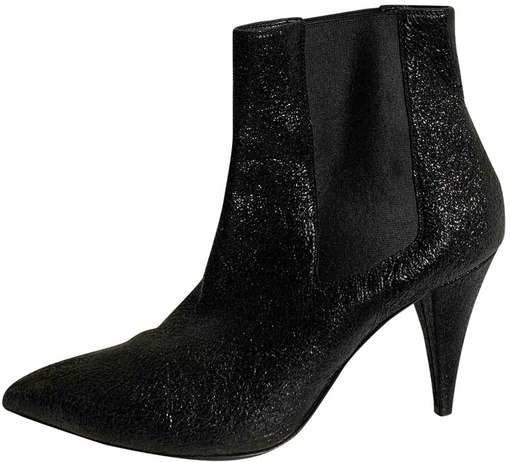 saint laurent glitter boots