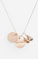 Thumbnail for your product : Nashelle Pyrite Initial & Arrow 14k-Gold Fill Disc Necklace