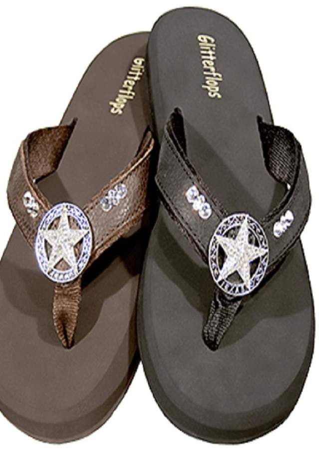 Glitterflops Texas Star Flipflops ShopStyle Sandals