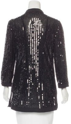 Tory Burch Sequin-Embellished Long Sleeve Tunic