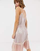 Thumbnail for your product : Needle & Thread sequin embellished cami midi dress with tie waist