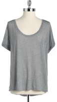 Thumbnail for your product : DKNY Heathered Hi-Lo Tee