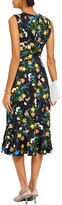 Thumbnail for your product : Erdem Grazia Fluted Floral-print Ponte Midi Dress